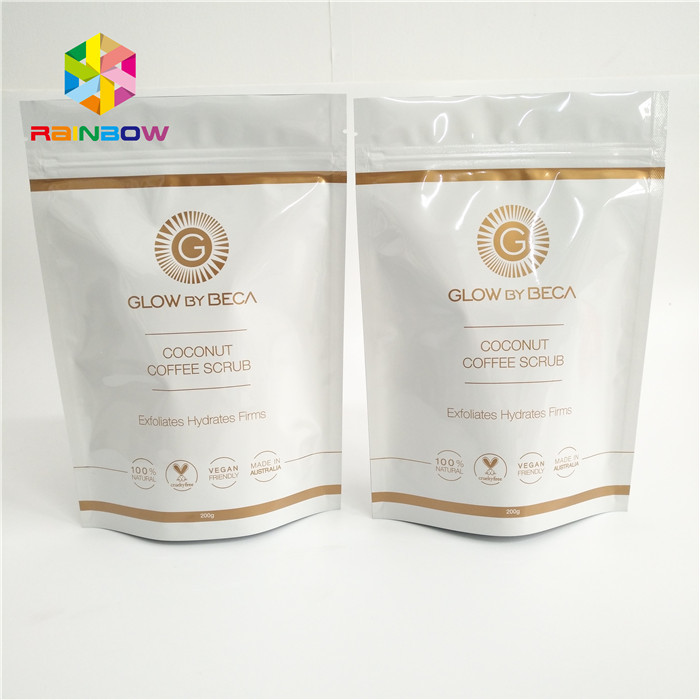 প্লাস্টিক ব্যাগ আপ জipper থালা স্ট্যান্ড কাস্টম মুদ্রিত ব্যাগ কফি খাদ্য রান্টেজ প্যাকেজিং ম্যাট চকচকে আর্দ্রতা দাঁড়ানো