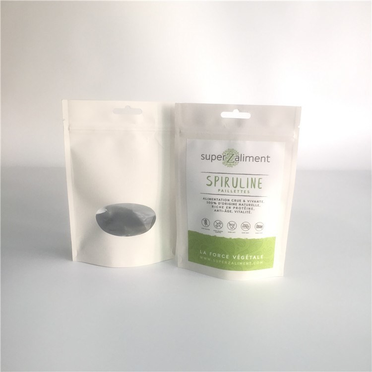 Reseableable কাস্টমাইজড কাগজ ব্যাগ পরিষ্কার পাউন্ড সঙ্গে গল্ফ Gravure মুদ্রণ আপ স্ট্যান্ড