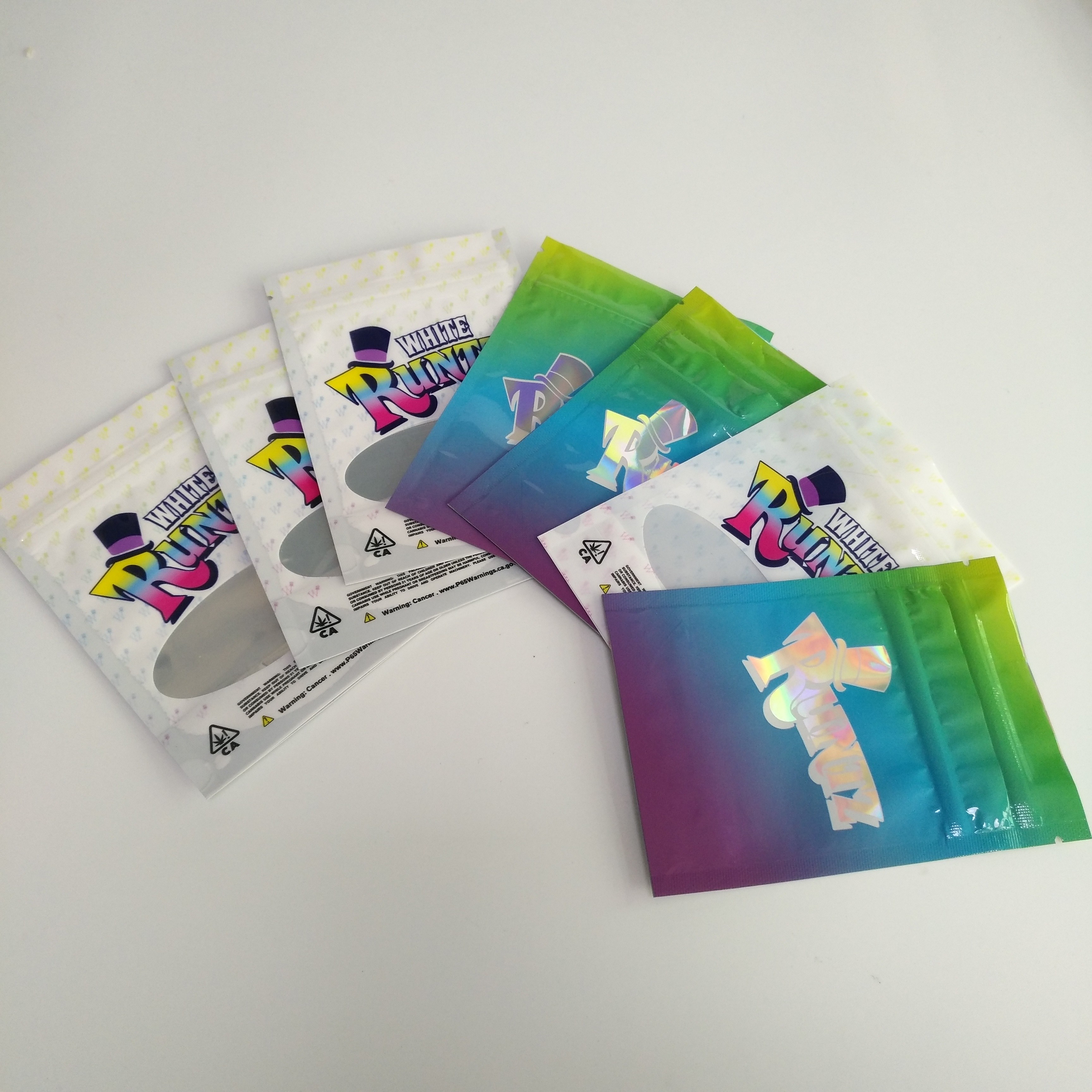 Mylar Runtz সিল প্লাস্টিকের ব্যাগ ক্যানভাস হিম প্যাকেজিং জন্য কাস্টম মুদ্রিত