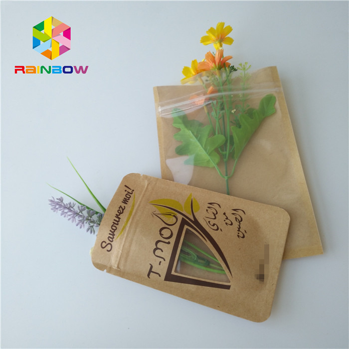 Reseableable কাস্টম পেপার ব্যাগ খাদ্য গ্রেড তিন সাইড সীল অ্যালুমিনিয়াম ফয়েল কুকি প্যাকেজিং