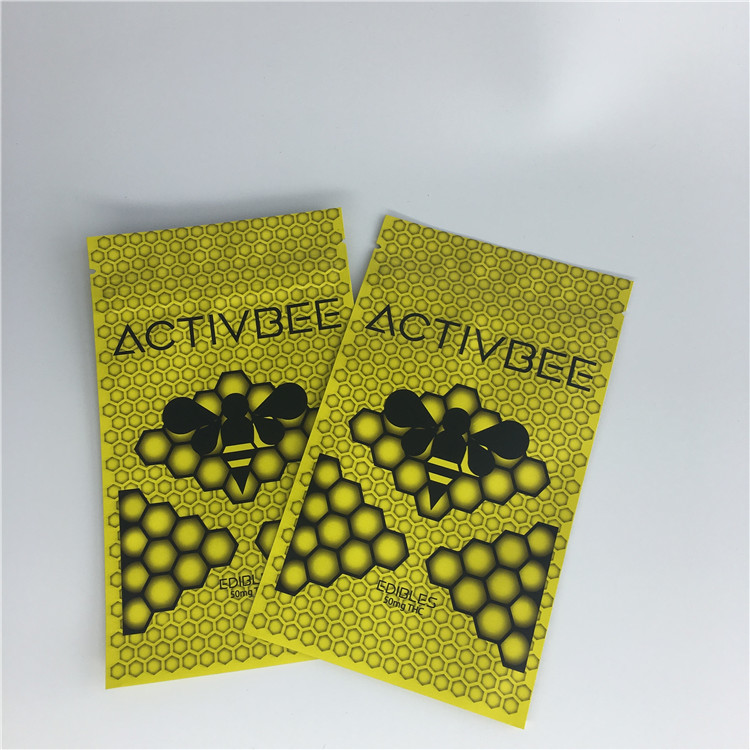 তিন সাইড সীল স্ট্যান্ড কফি পেষণ প্লাস্টিক প্লাস্টিক Mylar জিপ লক তামাক ভুট্টা প্যাকেজিং