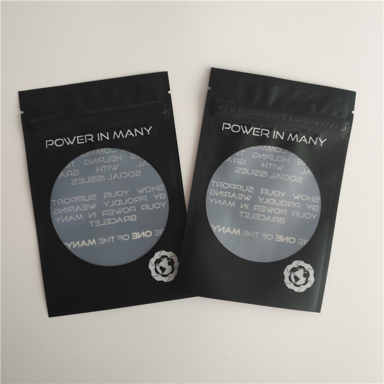 চকচকে তাপ সীল প্যাকেজিং ব্যাগ কাস্টম লোগো জিপ লক ব্যাগ কানের দুল ব্রেসলেট পাউচ