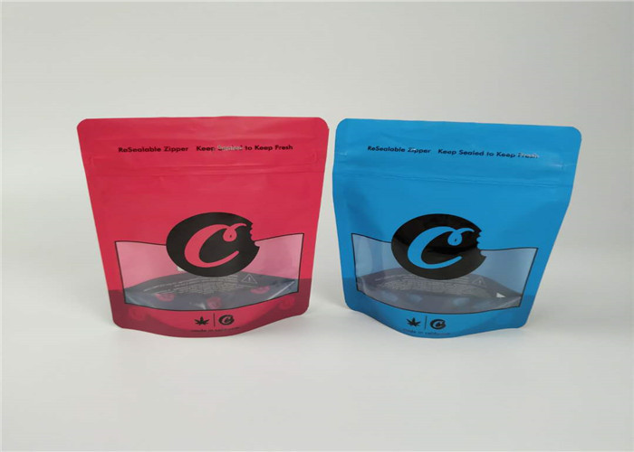 অ্যালুমিনিয়াম ফয়েল ব্যাগ প্লাস্টিকের পাইচ প্যাকেজিং 1LB কুকিজ CBD প্যাকেজিং টেকসই