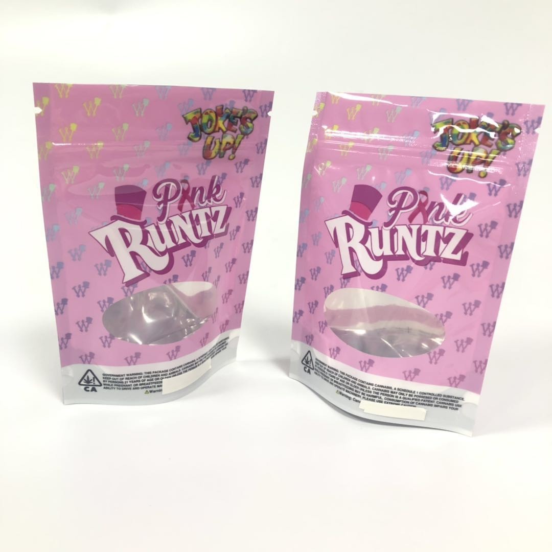 অ্যালুমিনিয়াম ফয়েল ভেষজ ধূপ প্যাকেজিং Ziplock Mylar Foil Runtz ব্যাগ Ziplock সঙ্গে