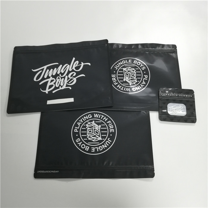 বায়োডগ্রেডেবল কাস্টম জিপলক ব্যাগ দাঁড়ানো তামাক লিফ প্যাকেজিং জঙ্গল বয়েজ মায়লার