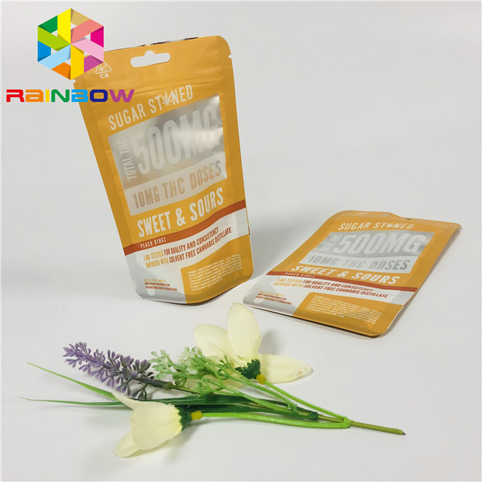 স্ন্যাক বাদাম প্লাস্টিকের পাইচ প্যাকেজিং কাস্টমাইজড মুদ্রণ পরিষ্কারযোগ্য জীপ সঙ্গে পরিষ্কার উইন্ডো