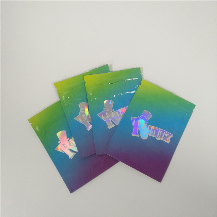 3.5 গ্রাম স্ট্যান্ড আপ মায়লার জিপলক অ্যালুমিনিয়াম ফয়েল স্ট্যান্ড আপ পাউন্ড Rotogravure মুদ্রণ