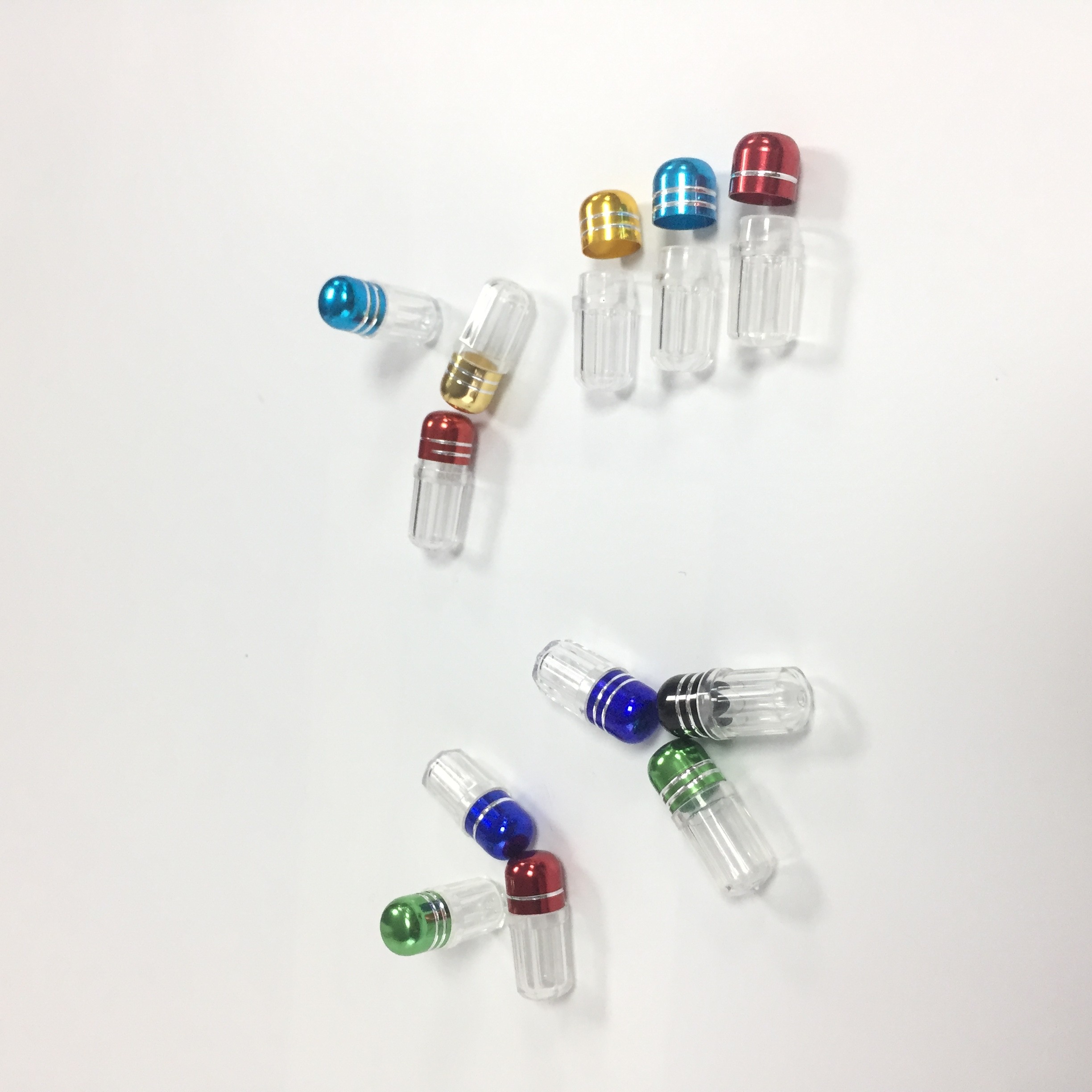 পরিপূরক ক্যাপসুল প্লাস্টিক পিল বোতল মেটাল ক্যাপ সঙ্গে কন্টেইনার পিপি উপাদান