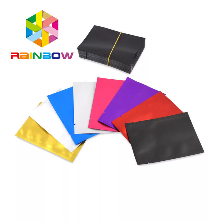 আঠালো প্লাস্টিকের পাউচ প্যাকেজিং তিনপাশের সবজি / কুকি জন্য তিন পার্শ্ব সীল ছোট মাইলার