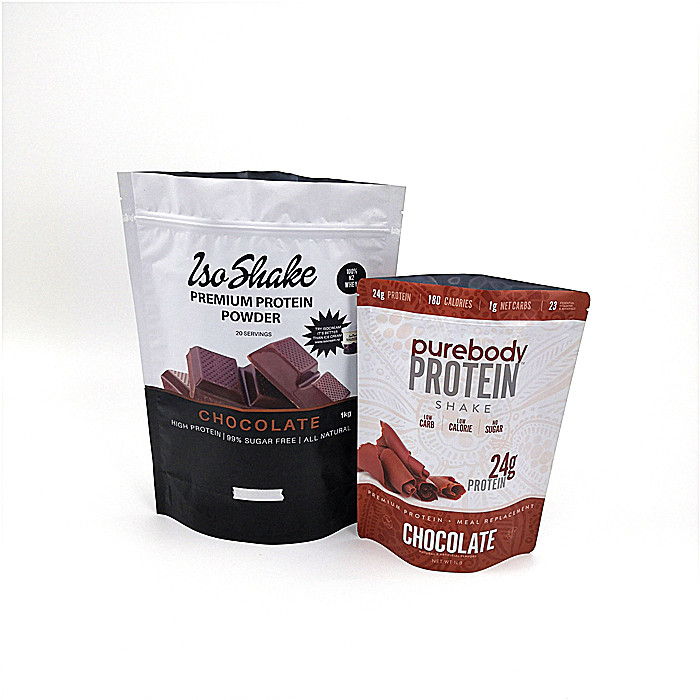 গ্র্যাভনরে প্রিন্টিং ফুড প্যাকেজিং ব্যাগ বড় ক্যাপাসিটি জিপ পাউডার স্ট্যান্ড আপ থলি