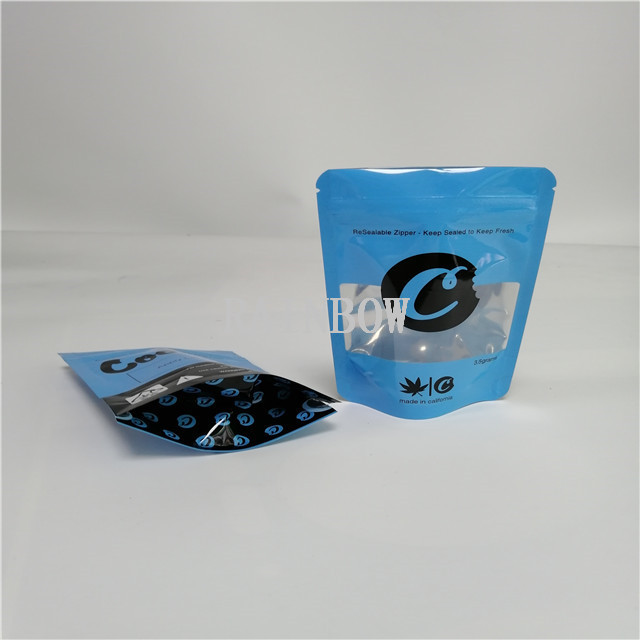 100-180 মাইকের পুরুত্বের গন্ধযুক্ত প্রুফ শিশু প্রুফ ব্যাগ 3.5 গ্রাম কুকিজের জন্য