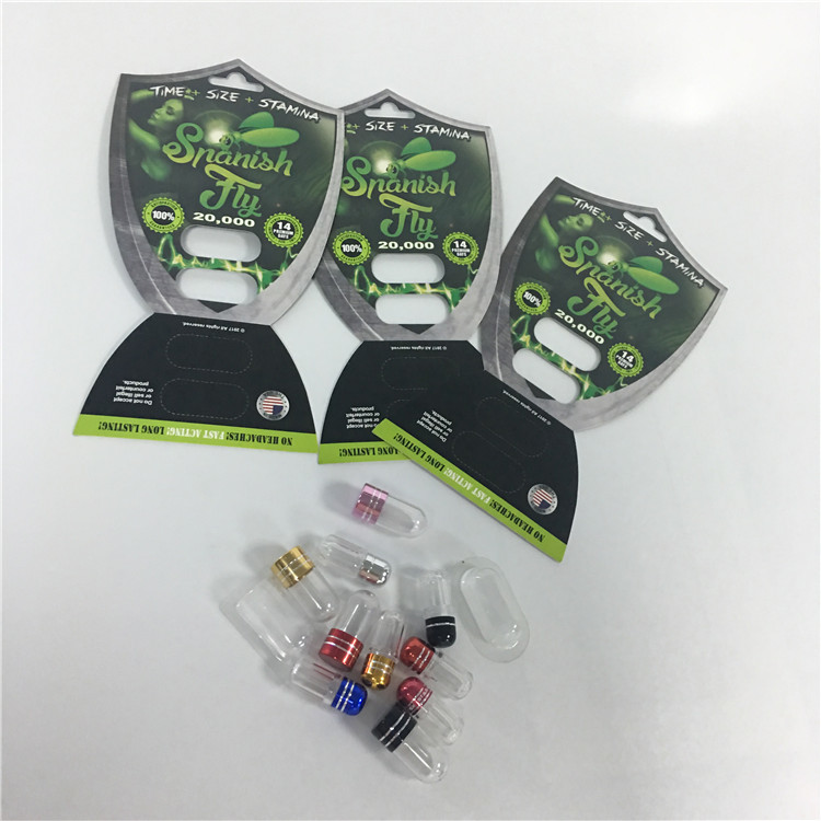 পুনর্ব্যবহারযোগ্য ফোস্কা কার্ড প্যাকেজিং বুলেটের সাথে পুরুষ বর্ধন ক্যাপসুল পিল কার্ডগুলি ফ্লাই করুন