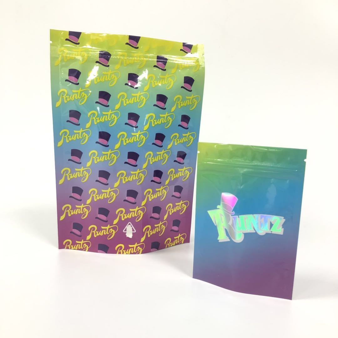 ৩.৫ গ্রাম স্থায়ীভাবে ভেষজ ধূপ প্যাকেজিং মাইলার জিপলক আগাছা গন্ধযুক্ত প্রুফ রন্টজ হেম ব্যাগ