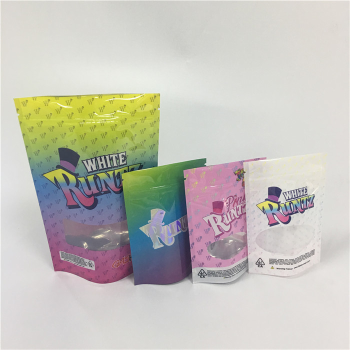 ফয়েল স্তরিত হারবাল ধূপ প্যাকেজিং ম্যালার জিপলক ব্যাগ আগাছা রন্টজ গন্ধযুক্ত প্রুফ