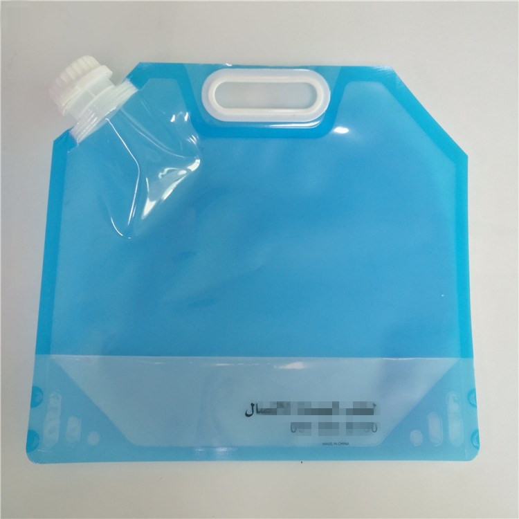 আউটডোর তরল স্টোরেজ ব্যাগ, পানীয় জল হ্যান্ডল সঙ্গে স্টাউট থলি আপ