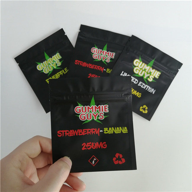 অ্যালুমিনিয়াম ফয়েল জিপ লক প্লাস্টিকের পাউস প্যাকেজিং রিসেসেবল থ্রি সাইড সিল