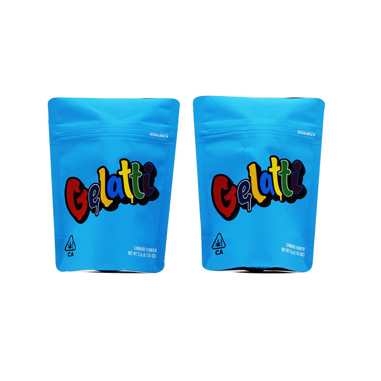 টেকসই ভেষজ ধূপ প্যাকেজিং মিনি জিপলক আগাছা Mylar প্লাস্টিক ক্যালিফোর্নিয়া কুকিজ ব্যাগ