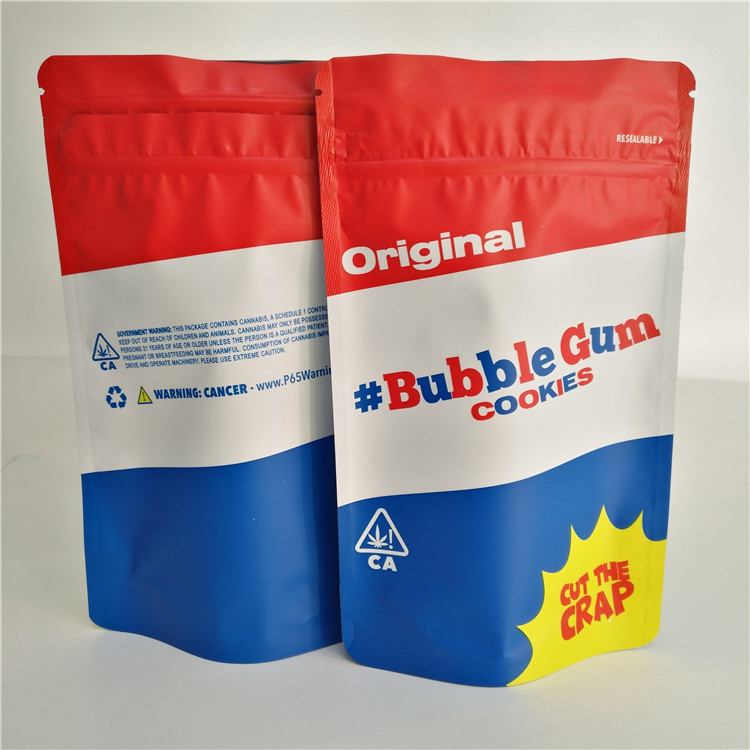 অ্যালুমিনিয়াম ফয়েল শিশু প্রুফ জিপলক ব্যাগ ভেষজ ধূপ প্যাকেজিং গ্র্যাভর প্রিন্টিং