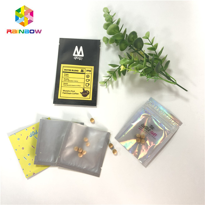 গন্ধ প্রুফ হিট সিলযুক্ত কসমেটিকস ট্যাবলেট পিলস প্যাকেজিং মিনি 3x5 ইঞ্চি সাফ করুন