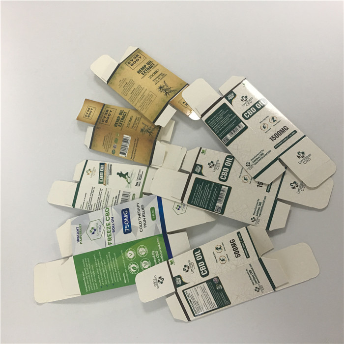 কাস্টম মুদ্রিত ছোট বাক্স 10 মিলি 30 মিমি প্রয়োজনীয় তেলের বোতল সিবিডি তেল ড্রপার বোতল প্যাকেজিং পেপার বক্স