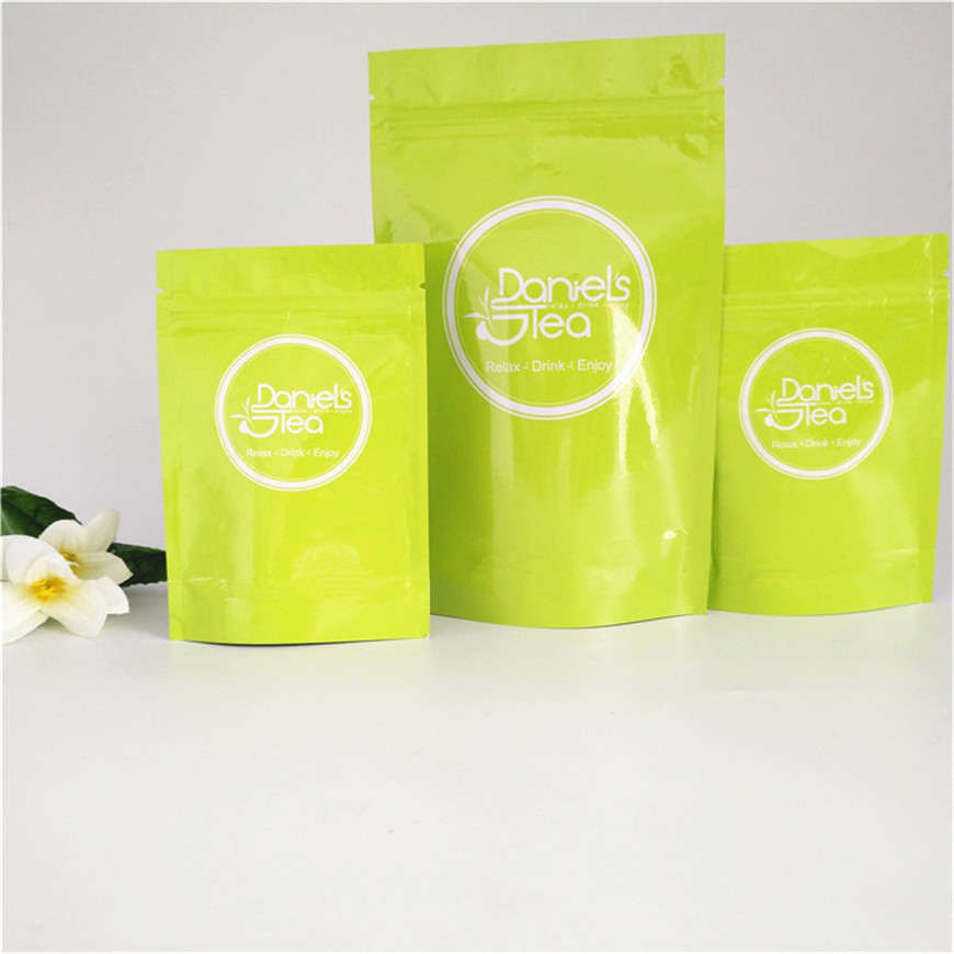 ম্যাট সারফেস প্লাস্টিক পাউস প্যাকেজিং, অ্যালুমিনিয়াম ফয়েল চা প্যাকেজিং ব্যাগ কাস্টমাইজড