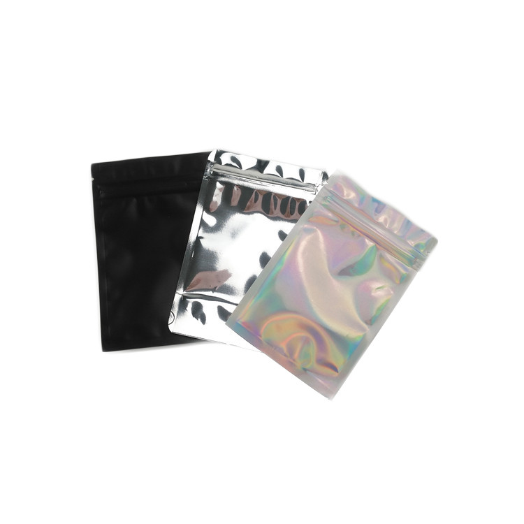 জিপ সহ গন্ধ প্রুফ ফুড গ্রেড প্যাকেজিং ব্যাগ থ্রি সাইড সিল পাউচ ম্যাট