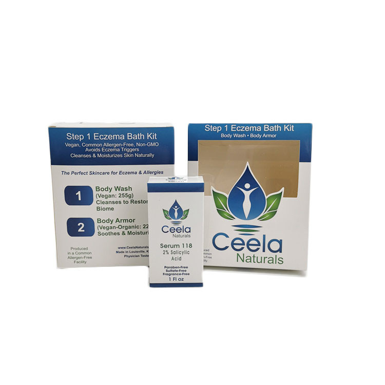 চকচকে হোয়াইট পিচবোর্ড পেপার বক্স প্যাকেজিং খুচরা ত্বকের যত্ন বডি ওয়াশ অ্যাপ্লিকেশন