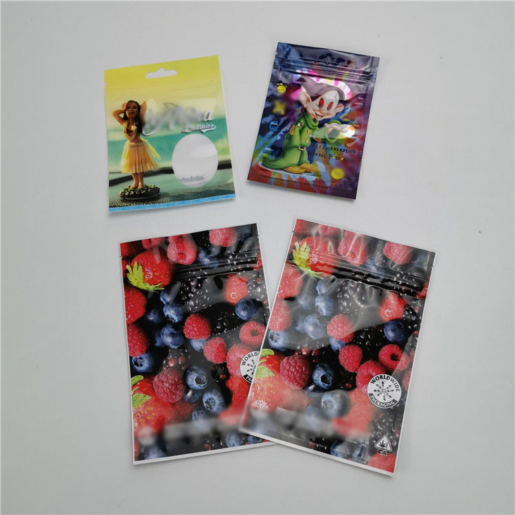 সিবিডি প্লাস্টিকের পাউচস প্যাকেজিং অ্যালুমিনিয়াম ফয়েল স্ট্যান্ড আপ চাইল্ড প্রুফ জিপলক ব্যাগ