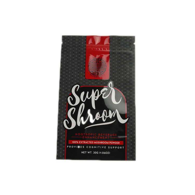 চকচকে সমাপ্ত অ্যালুমিনিয়াম ফয়েল স্ট্যান্ড আপ ব্যাগ