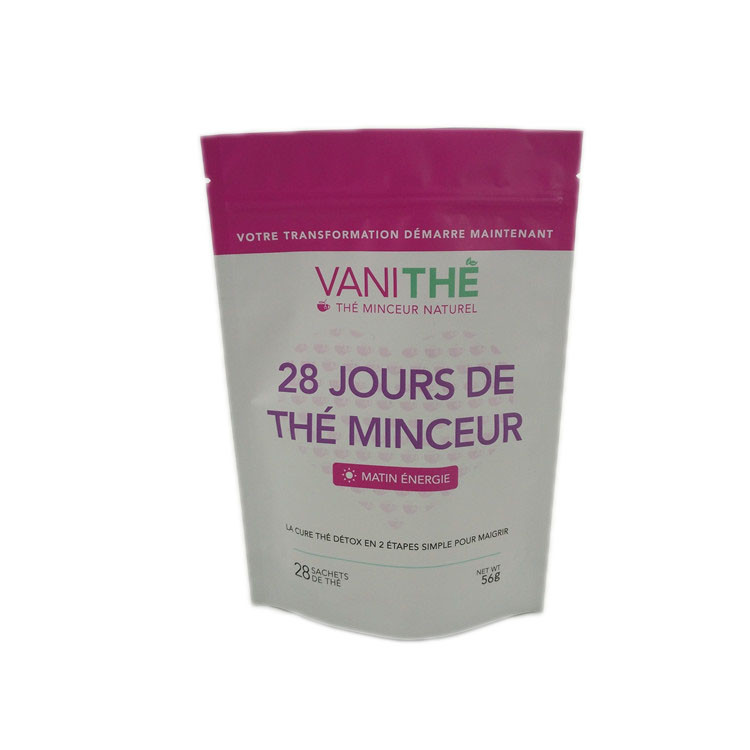 জিপার সহ ময়েশ্চার প্রুফ স্নাক ফুড প্যাকেজিং ব্যাগ