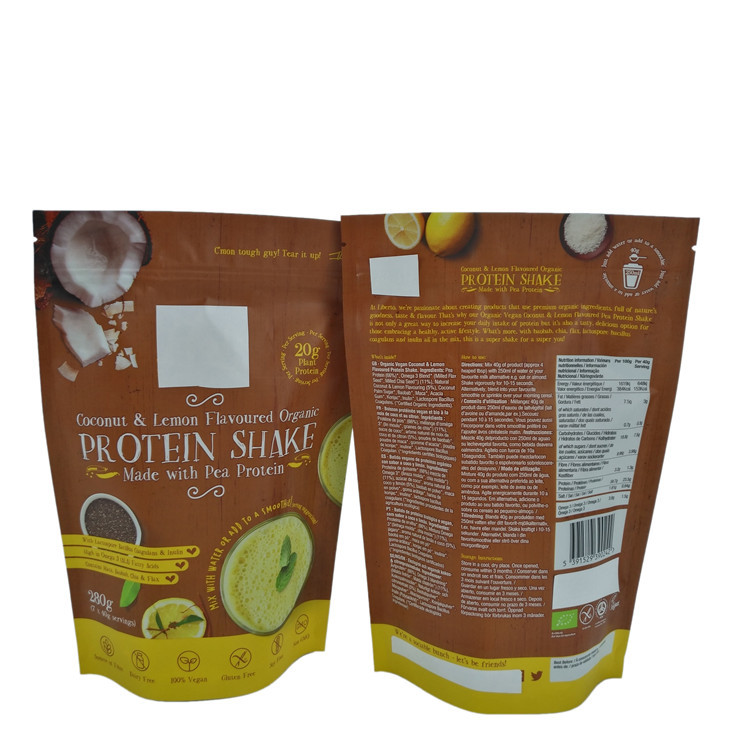 পাউডার প্যাকেজিংয়ের জন্য অ্যালুমিনিয়াম ফয়েল জিপার পাউচ ব্যাগ