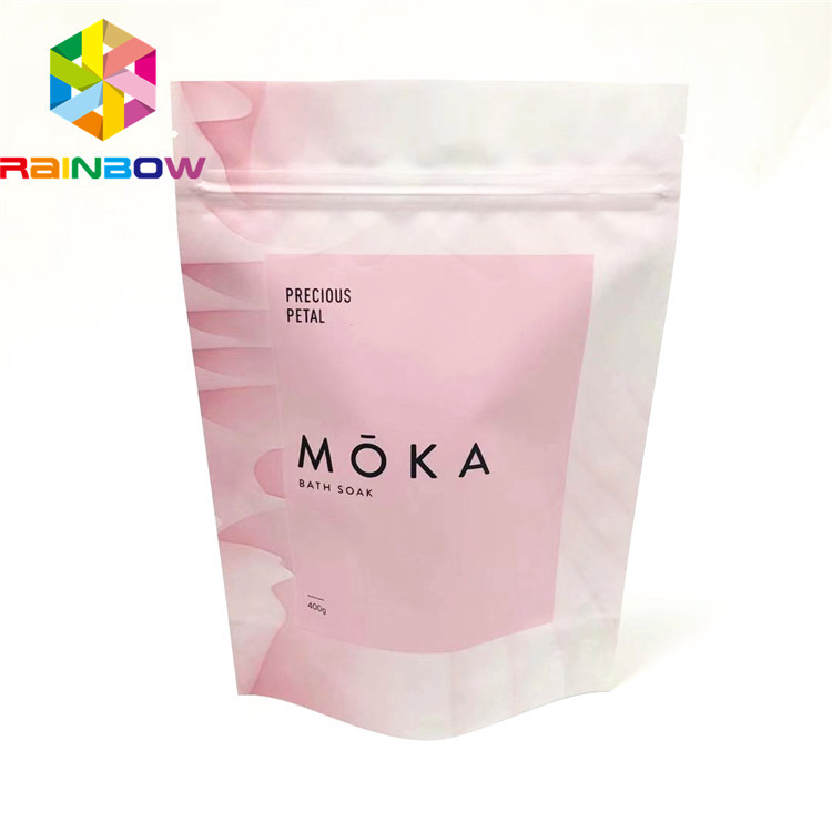 খাবার অ্যালুমিনিয়াম ফয়েল জন্য জিপলক ব্যাগ স্ট্যান্ড আপ ব্যাগ কাস্টম লোগো প্যাকেজিং ব্যাগ