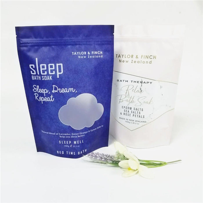 সুপার সেপ্টেম্বর ফুল-রঙিন প্রিন্টিং অ্যালুমিনিয়াম ফয়েল পিই প্লাস্টিকের স্নান সল্ট প্যাকেজিং ব্যাগ