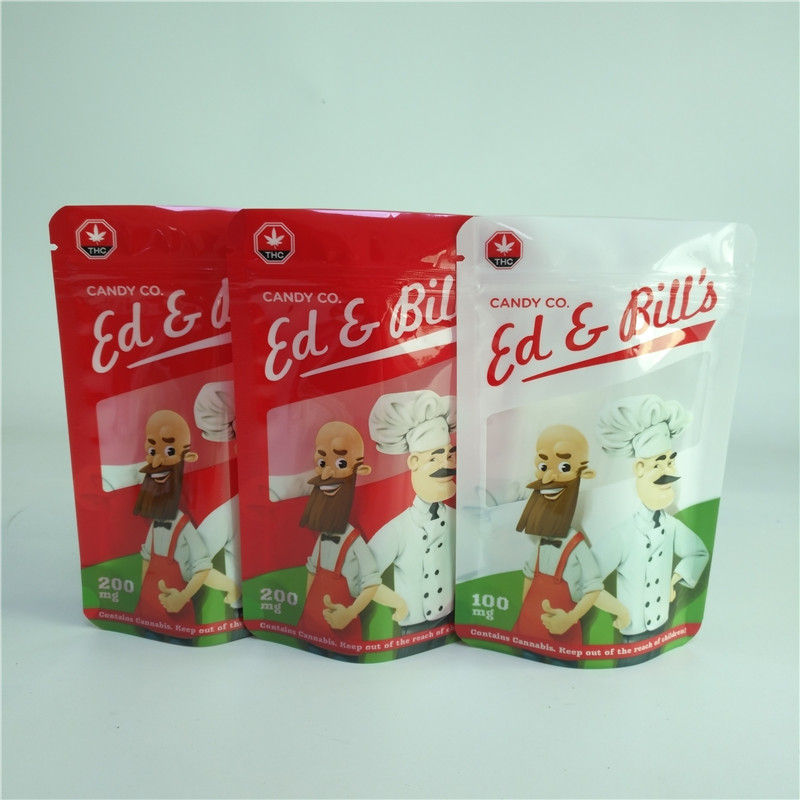 কাস্টম প্রিন্টেড রিসারলেবল ভেষজ ধূপ প্যাকেজিং ব্যাগস সিবিডি গামিস পাউচ ক্যাপসুলস সচেট