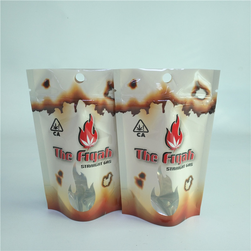 3.5 জি 1 / 8oz গন্ধযুক্ত প্রুফ মেডিকেল মারিজুয়ানা প্যাকেজিং ব্যাগ মাইলার ওয়েড ব্যাগগুলি জিপার সহ থলি থুথু