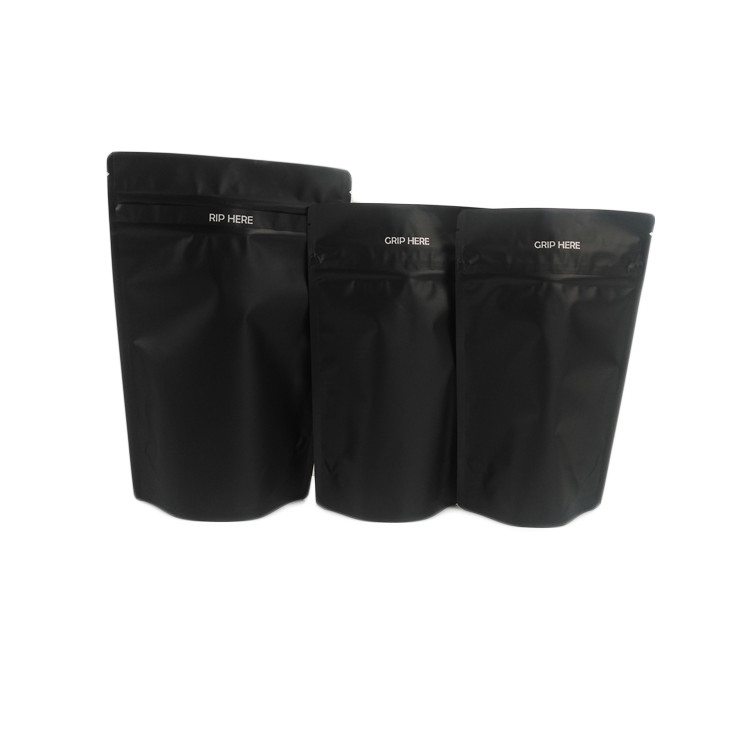 স্টক ব্ল্যাক অ্যালুমিনিয়াম ফয়েল শিশু প্রতিরোধী ভোজ্য খাদ্য গ্রেডের ফুল আঠা সিবিডি কানাবিস প্যাকেজিং গন্ধ প্রুফ ব্যাগ