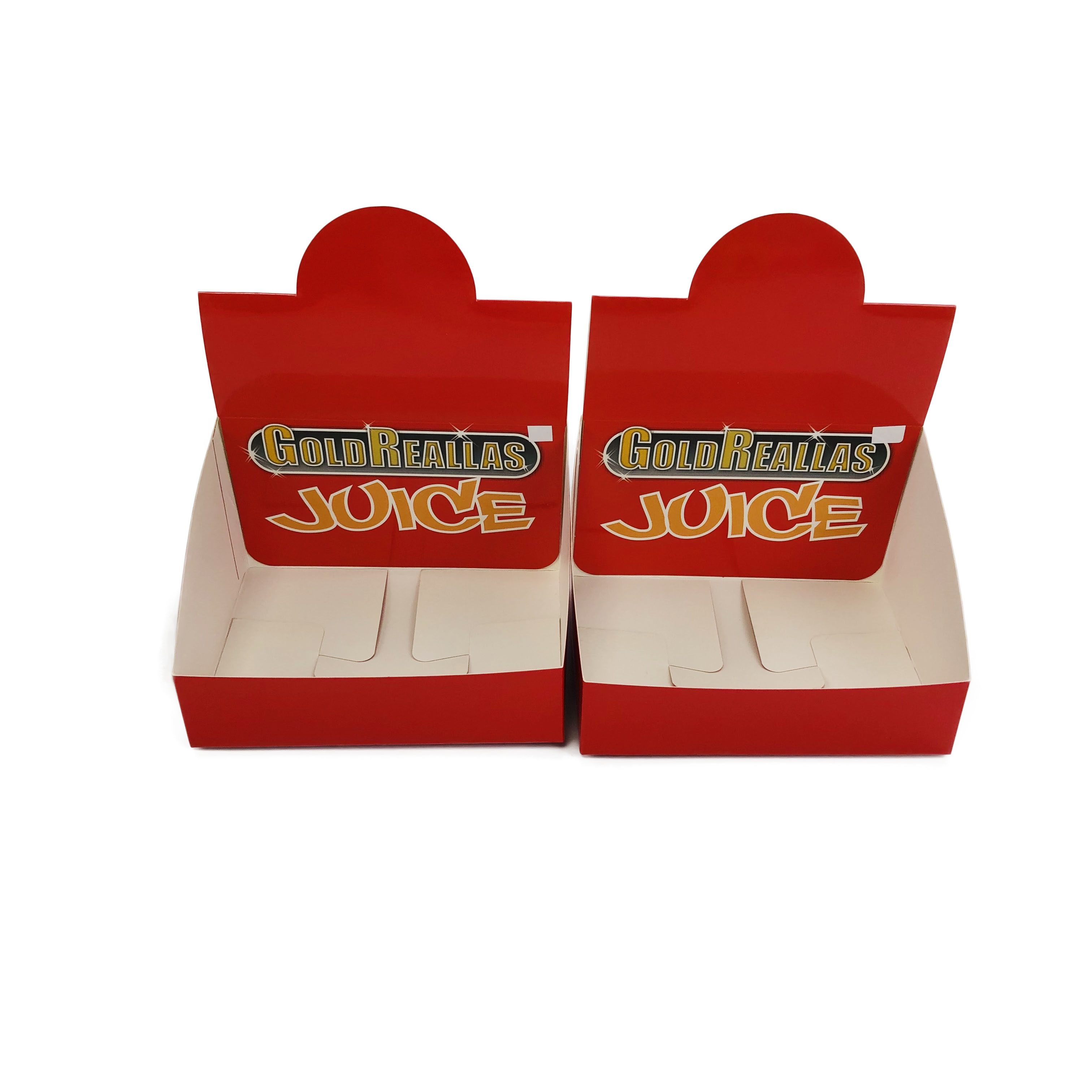 গ্লস বোতল ডিসপ্লে ব্যাগ প্যাকেজিংয়ের জন্য কার্ডবোর্ডের কাগজ প্রদর্শন বক্স প্যাকেজিং সিএমওয়াইকে রঙ Color