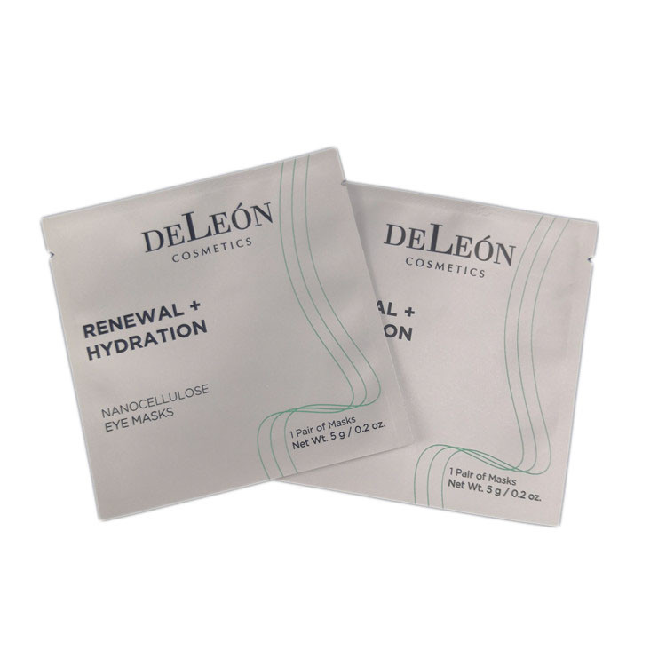 সাদা ছোট ব্যাগ কাস্টম প্রিন্টিং ডিজাইন স্তরিত ফয়েল কসমেটিক প্যাকেজিং পাউচ