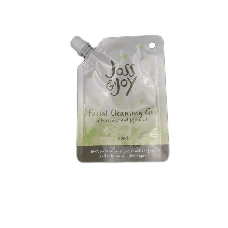 রঙিন স্ট্যান্ড আপ কাস্টম অনিয়মিত স্পাউট পাউস প্যাকেজিং সাথে ফয়েল