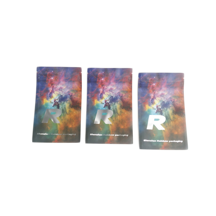 50mg 70mg 125mg চাইল্ড প্রুফ ছোট ম্যালার ব্যাগ কাস্টমাইজড গন্ধযুক্ত প্রুফ ম্যাট ক্যান্ডি জিপলক প্লাস্টিকের খাবার গিমি স্লিভার ব্যাগ