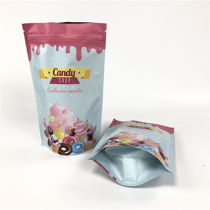 বাদাম স্পাইসের জন্য 100 মাইক্রন মাইলার জিপলক অ্যালুমিনিয়াম ফয়েল ব্যাগ