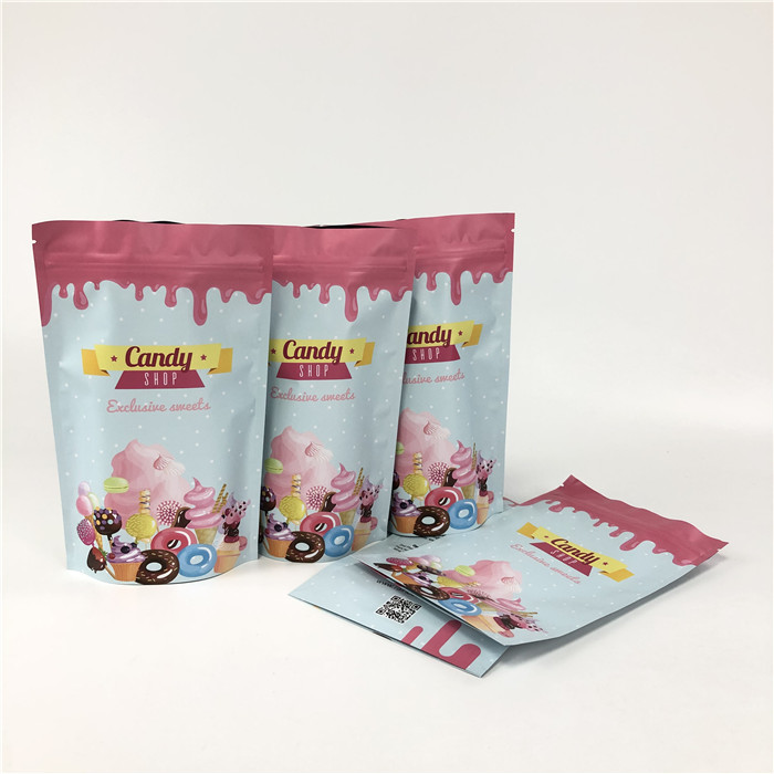 ডিজিটাল প্রিন্টিং জিপ লক 120 মাইক্রন ভিএমপিইটি স্ট্যান্ড আপ পাউচ