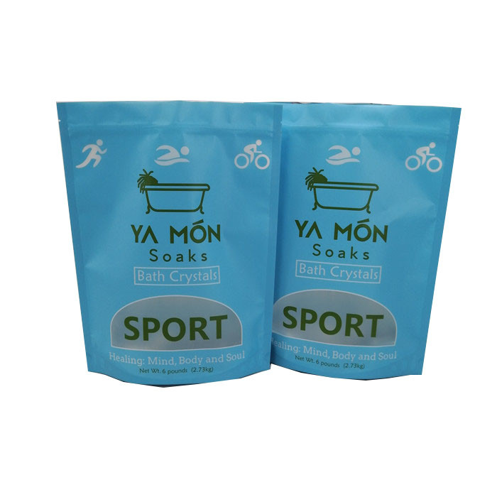 জিপার 1KG / 2KG সি লবণ প্যাকেজিং সহ উচ্চমানের জলরোধী স্নান সল্ট প্যাকেজিং ব্যাগ