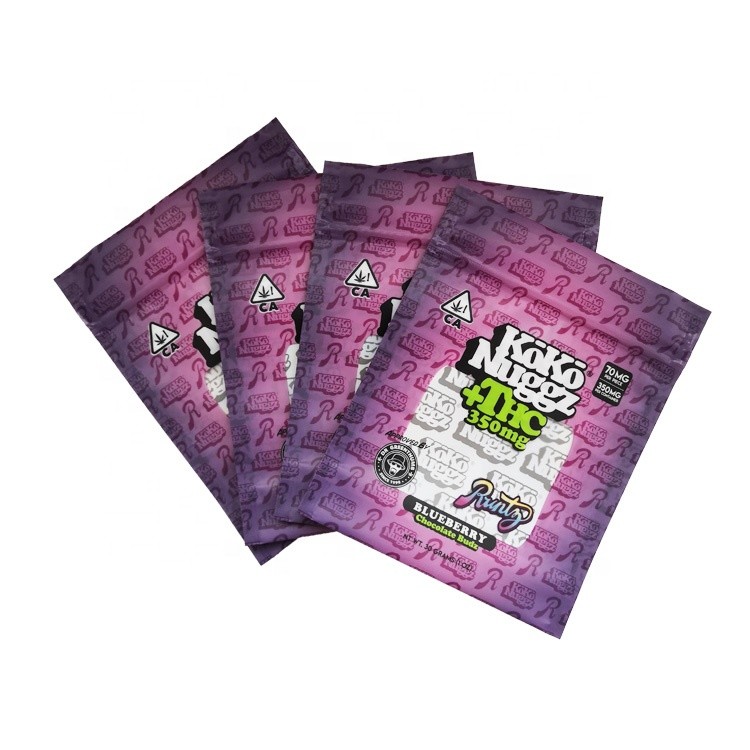 তাপ সীল হারবাল 180 মাইকের সিবিডি গাঁজা স্ট্যান্ড আপ থলি