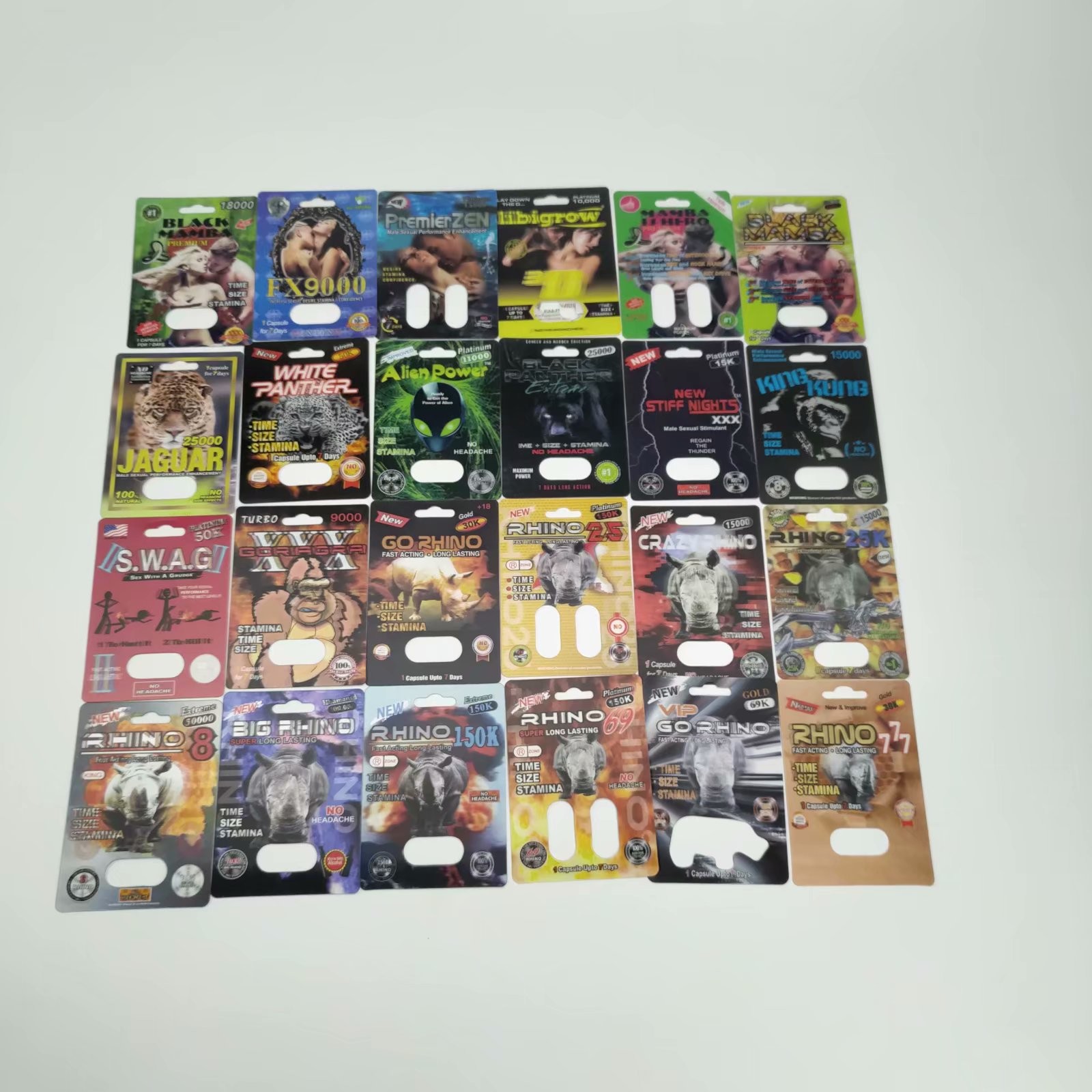 বুলেট সহ গ্রেভনার প্রিন্টিং আরএইচএনও 3 ডি প্লাস্টিকের ফোস্কা পিল কার্ড