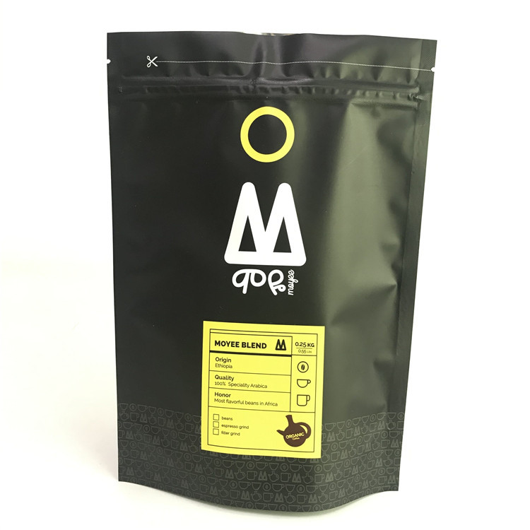 কাস্টম প্রিন্টেড ম্যাট অ্যালুমিনিয়াম ফয়েল জিপার মাইলার ব্যাগ সহ ব্যাগ স্ট্যান্ড আপ করুন