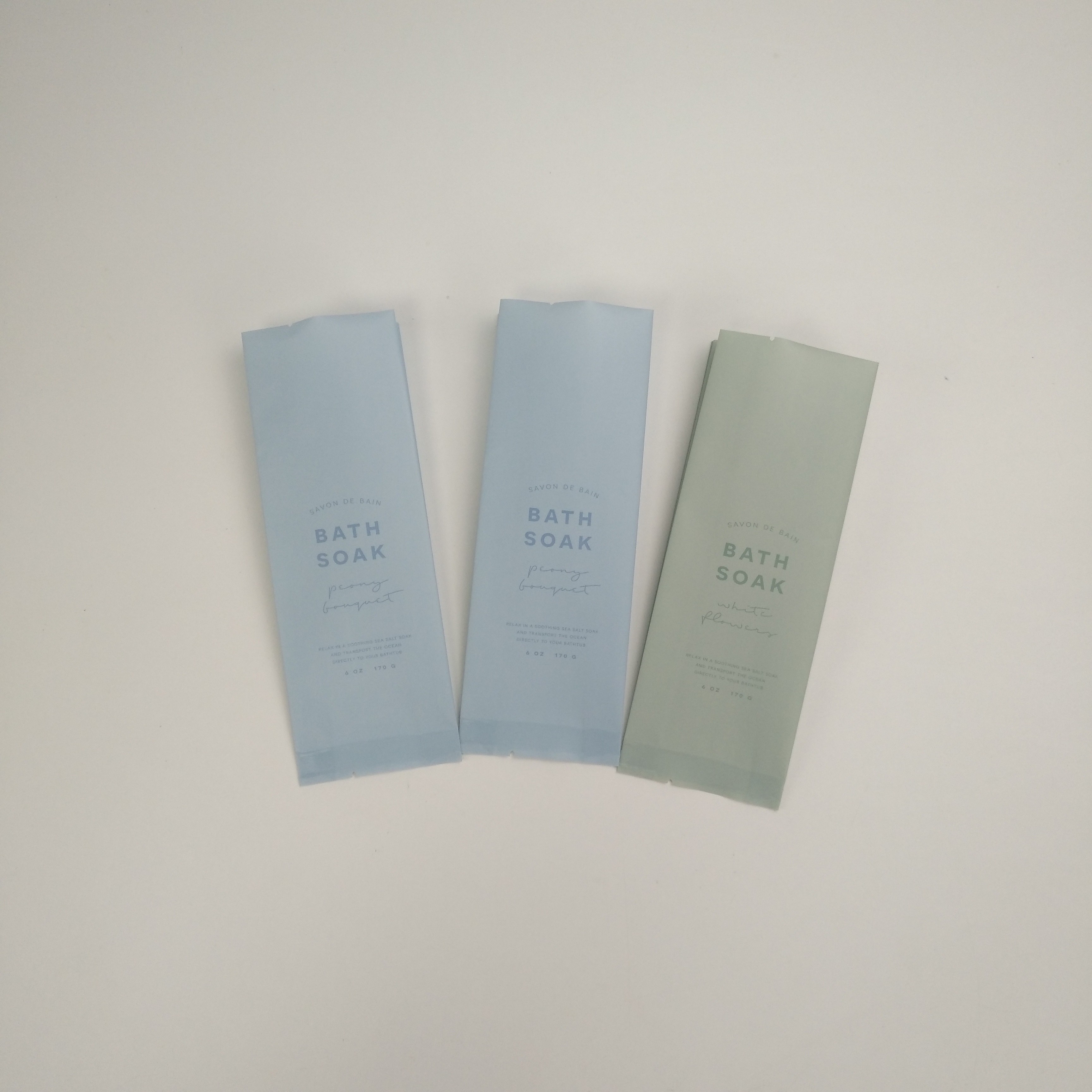 কাস্টমাইজড ম্যাট 6oz বাথ সল্ট প্যাকেজিং ব্যাগ কাস্টমাইজড লোগো সহ 170 গ্রাম বাথ বোমা প্যাকেজিং ব্যাগ