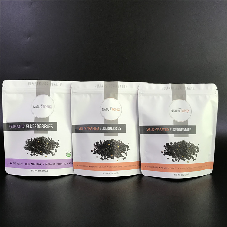 অ্যালুমিনিয়াম ফয়েল পাউচ কাস্টমাইজড ব্যাগ সহ প্রিন্টেড লোগো মাইলার ব্যাগ জিপার সহ