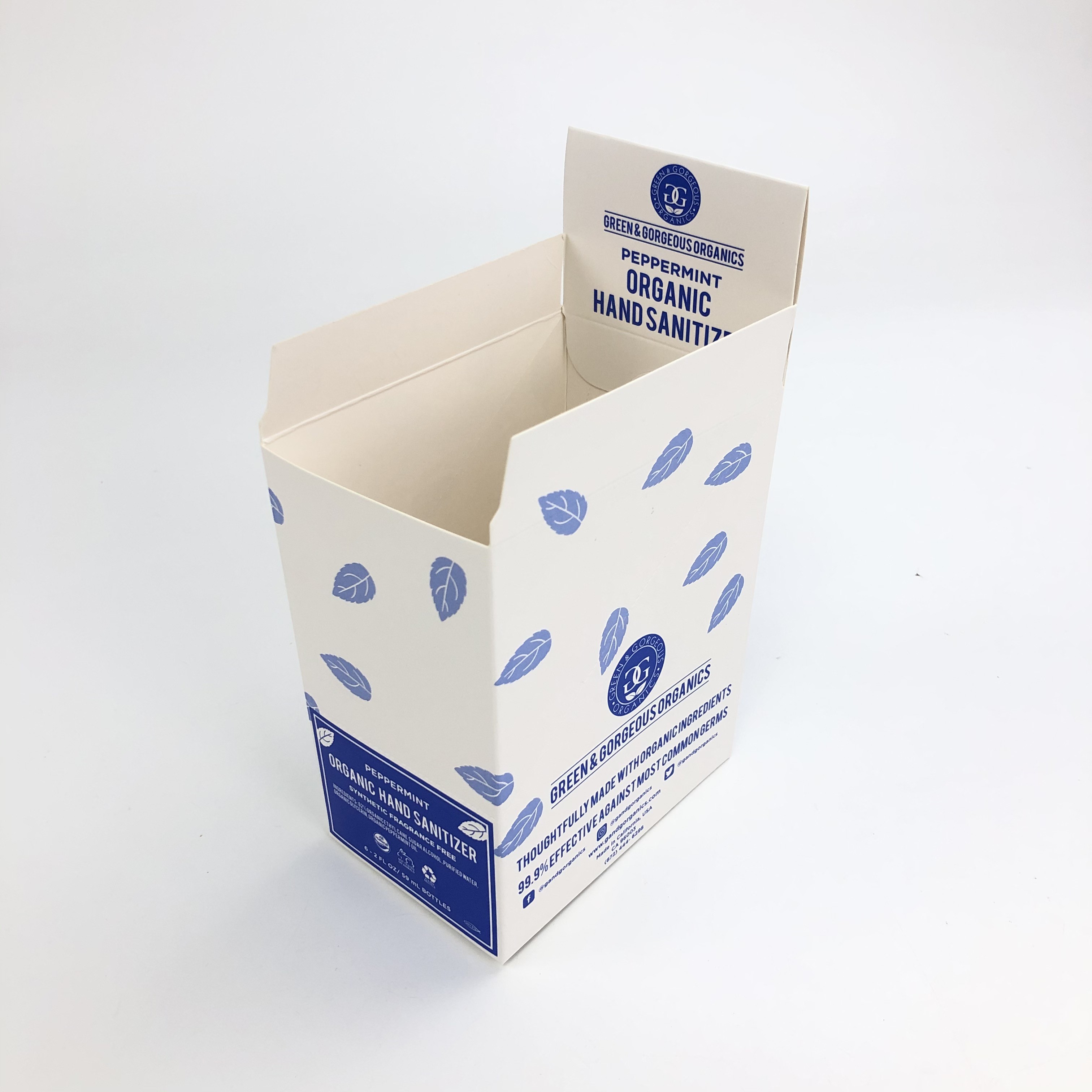 কাস্টম ম্যাট ফিল্ম UV এমবিসড 400g 350g বেধ সাদা কার্ডবোর্ড 30 এমএল 60 এমএল বোতলগুলি কাগজ বাক্স প্যাকেজিংয়ের জন্য প্রদর্শন করে