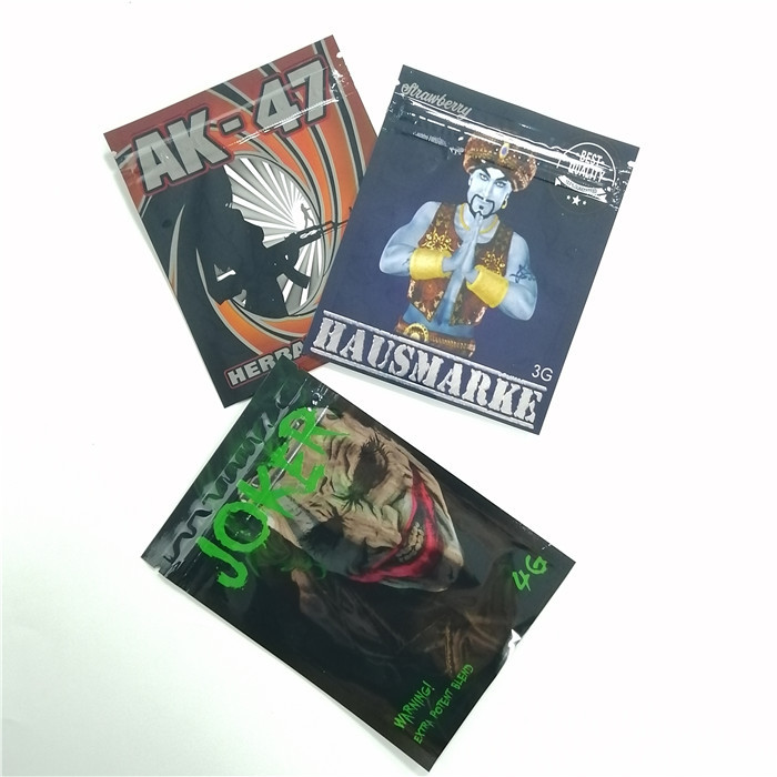 Cmyk 100 মিক্রনস ভেষজ ধূপ প্যাকেজিং ব্যাগ 4 জি